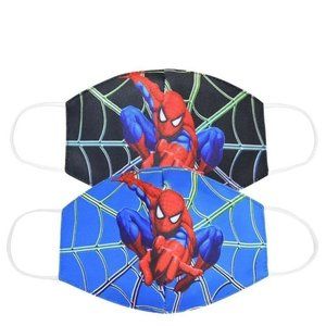 2Pcs Spider-man Cotton Face Masks for Kids